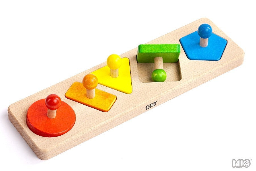 Sorter figury 5 kształtów z rączką