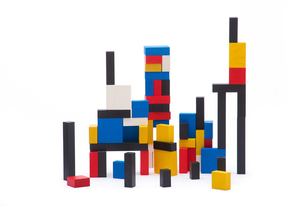Zestaw Mondrian - 96 klocków