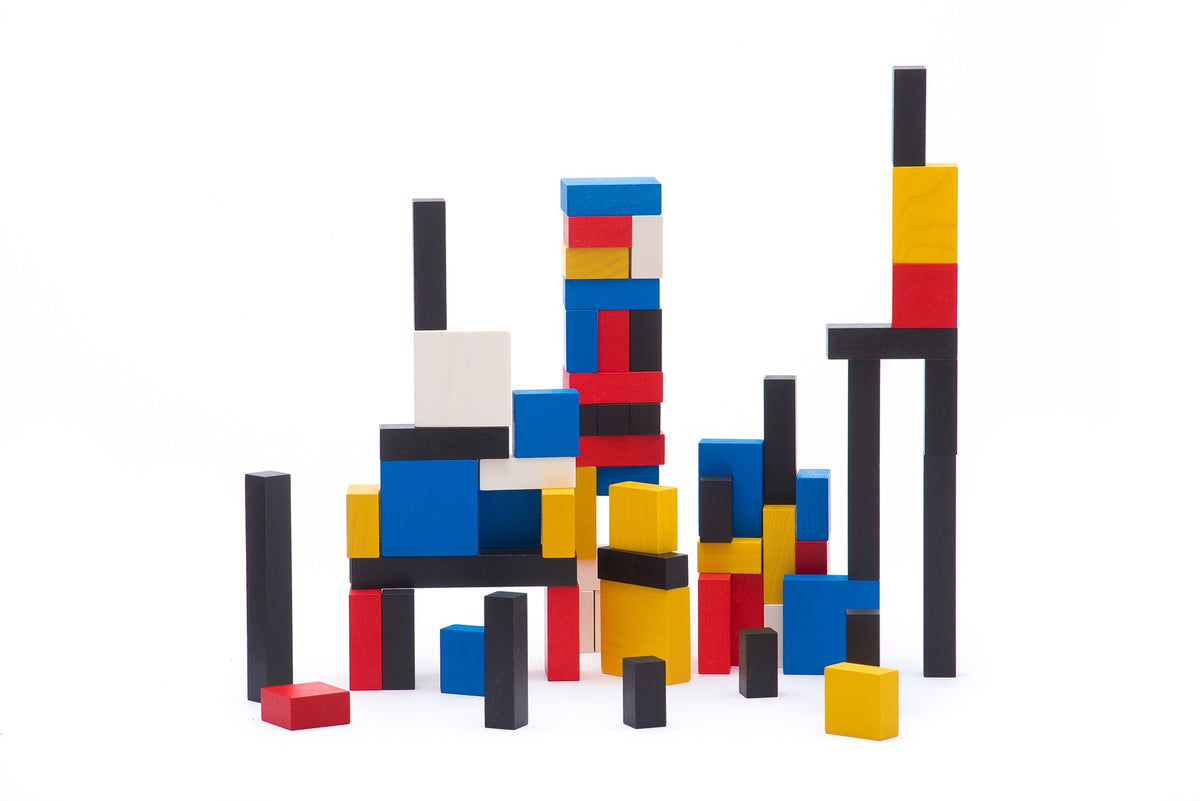 Zestaw Mondrian - 96 klocków