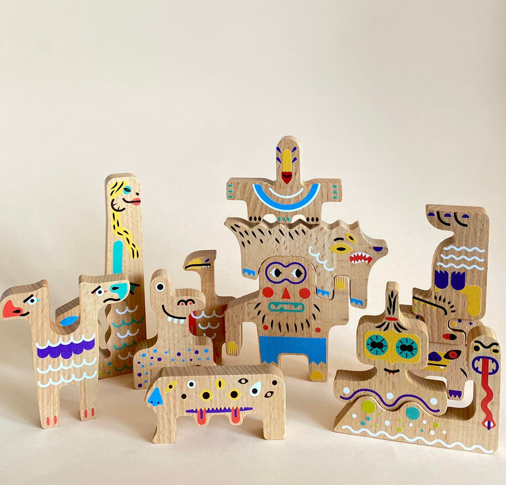 Przyjazne potwory puzzle dwustronne
