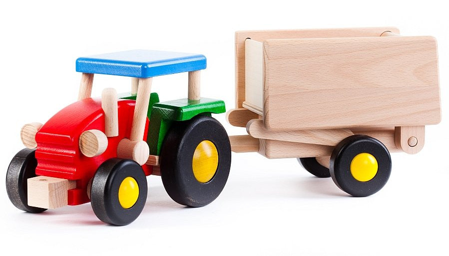 Traktor z przyczepką