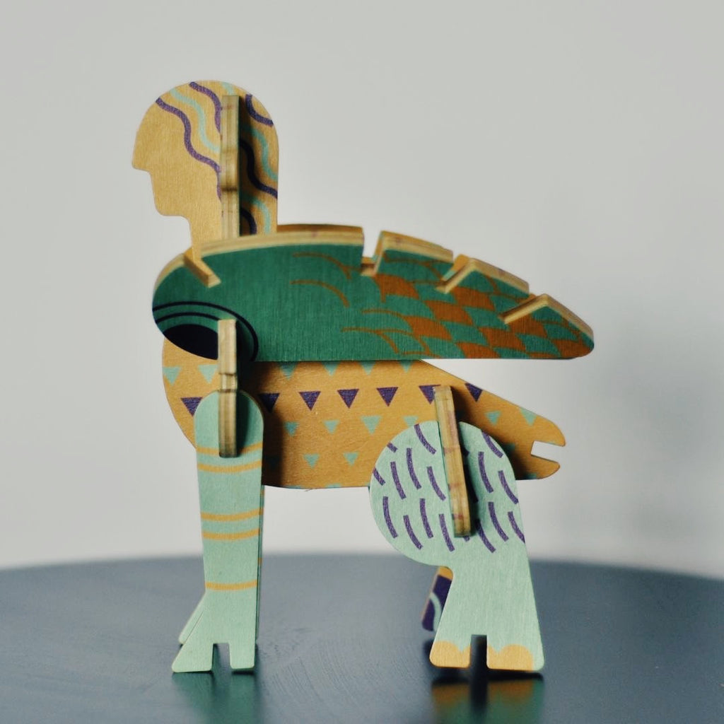 Sfinks drewniana figurka do złożenia