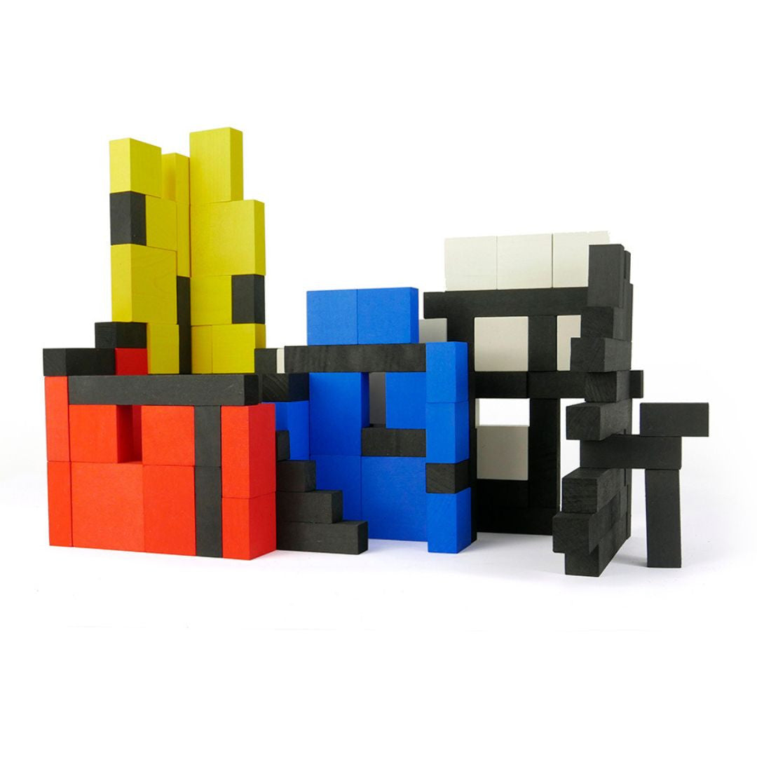 Zestaw Mondrian - 96 klocków