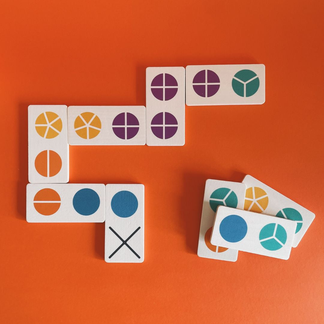 Classic Dominoes - learning fractions